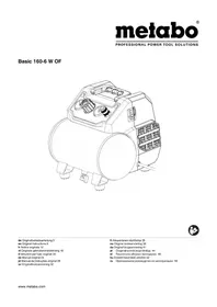 Notice METABO BASIC 1606 W OF Compressore