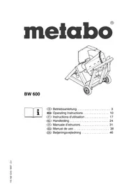 METABO BW 600 - Scie