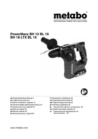 Notice METABO POWERMAXX BH 12 BL 16 τρυπάνι