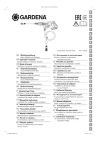 Notice GARDENA AQUACLEAN 2418V P4A Nettoyeur haute pressio