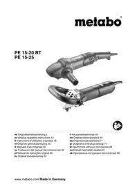 Notice METABO PE 1525 Polisher