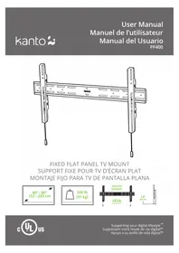 Notice Kanto PF400 Support mural TV