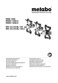 Notice METABO RWEV 16002 Trapano