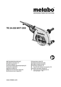 Notice METABO TE 24230 MVT CED Trapano