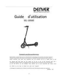 Notice DENVER SEL10500 Scooter