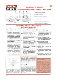 Notice NEW POL XF6 600EL Lavadora