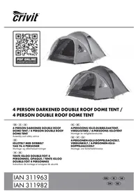 Notice CRIVIT IAN 311982 Tente