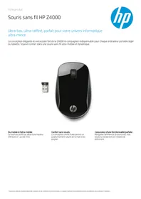 Notice HP Z4000 Souris