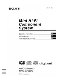 SONY MHCDP900D - Hi-Fi System