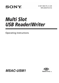 SONY MSACUSM1 - Lector de tarjetas USB
