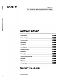 Notice SONY SUP42T2 TV Stand