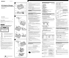 SONY DCV700 - Chargeur de piles
