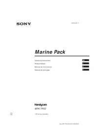 Notice SONY MPKTRV2 Other camera accessories