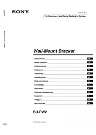 Notice SONY SUPW2 Support écran plat