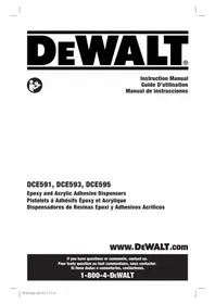 DEWALT DCE591B - Pistolet à colle