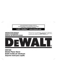 DEWALT DW7350 - Planer