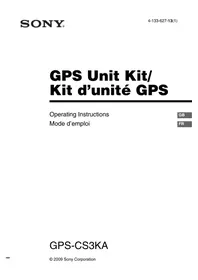 Notice SONY GPSCS3KA Other camera accessories