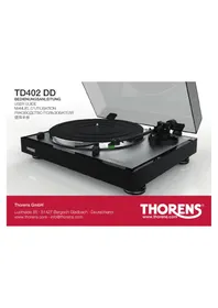 Notice THORENS TD 402 DD Platine_disque