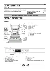 Notice HOTPOINT HIC 3C34 Lave-vaisselle