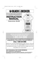Notice BLACK & DECKER BDL500S Pointeur laser