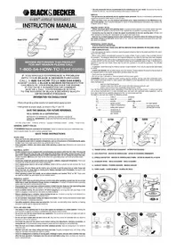 Notice BLACK & DECKER G750 Broyeur