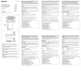 Notice SONY XA50WM Interface