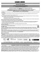 Notice BLACK & DECKER FS18SBX Batterie