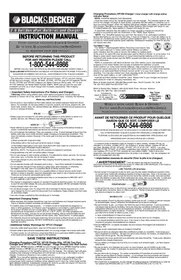 Notice BLACK & DECKER VP100 Batterie