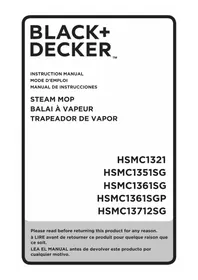 BLACK &amp; DECKER HSMC1321 - Limpiador a vapor