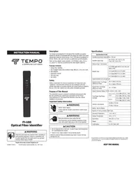 Notice Tempo FI100KIT Câble pour ordinateur et périphérique