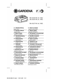 Notice GARDENA PBA 18V72 P4A Batterie