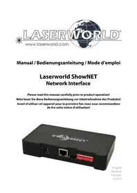 Notice Laserworld SHOWNET Pointeur laser
