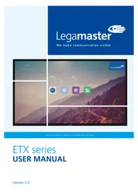 Notice Legamaster ETX7520 Moniteur