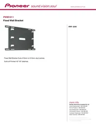 PIONEER PWM1011 - Support mural TV