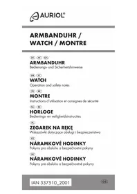 Notice AURIOL IAN 326202 Zegarek