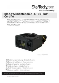 Notice StarTech.com ATX2PW500WH Alimentation (PC)