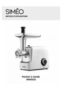 Notice SIMEO RHM310 Hachoir