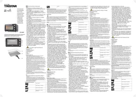 Notice TRISTAR OV1426PR Four électrique