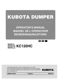 Notice KUBOTA KC120HC Engin de chantier