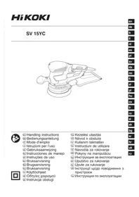 Notice HITACHI SV 15YC Slipemaskin