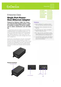 Notice ENGENIUS EPA5012GP Adaptateur réseau PoE