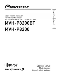 Notice PIONEER MVHP8200BT Lecteur dvd