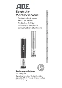 Notice ADE WA 1700 Cave à vin