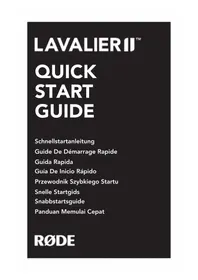 Notice Røde LAVALIER II Microphone