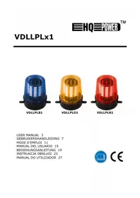 Notice HQ Power VDLLPLR1 Lampe de signalisation