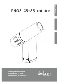Notice Derksen PHOS 85 ROTATOR OUTDOOR Projecteur