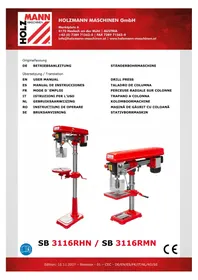 Notice Holzmann SB 3116RMN Perceuse