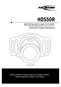 Notice ANSMANN HD500R Lamp