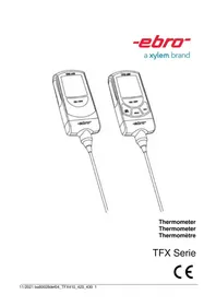 Notice Ebro TFX 420 Thermomètre