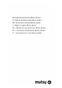 Notice Mutsy SPIDER Poussette